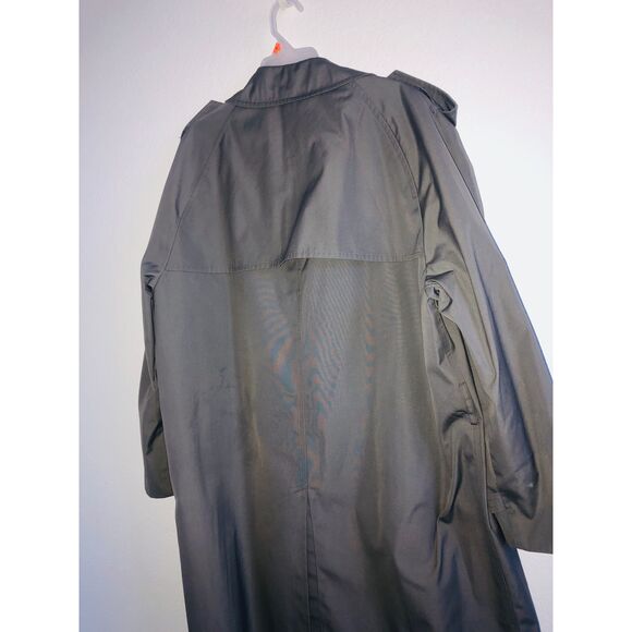 London Fog Maincoats máde The USA 46 reg gray men’s trench coat - Picture 3 of 12